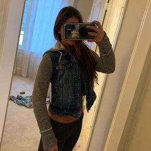 Hoodie jean jacket